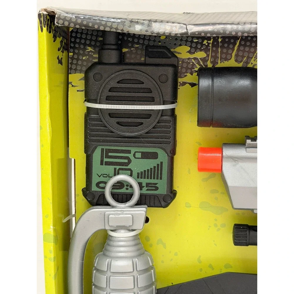 Operation Storm Force Military Playset Toy Gun Scope Walkie Talkie Grenade 93001
